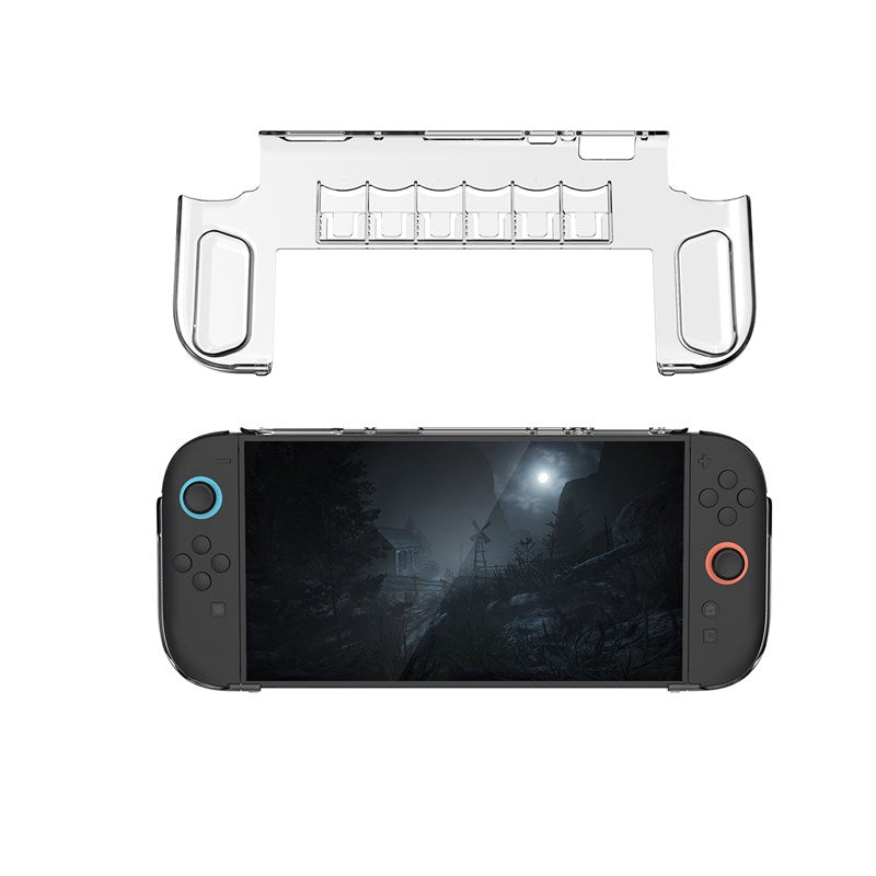 Dobe 2 IN 1 TPU Protective Anti-Scratch Crystal Case Cover Skin Kit for Nintendo Switch Console