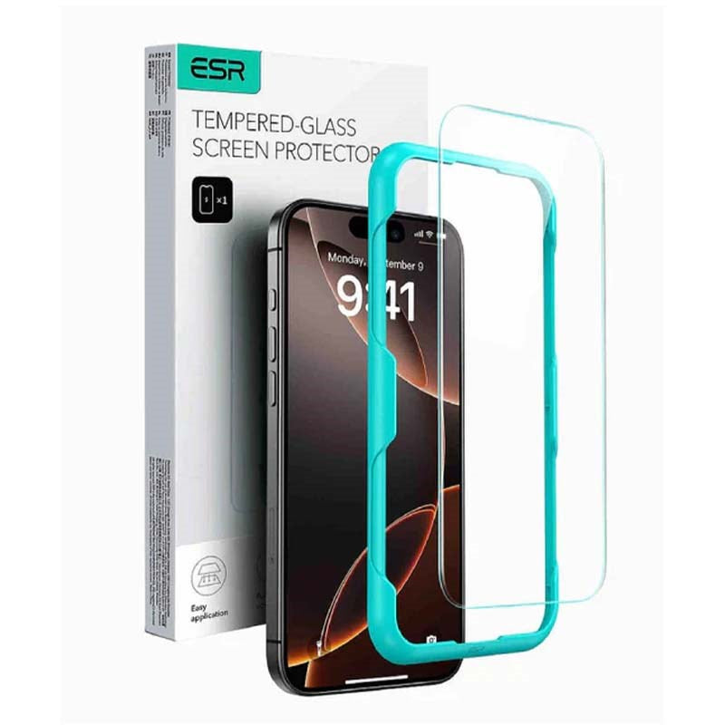 ESR Tempered-Glass Screen Protector Apple iPhone 16, Clear