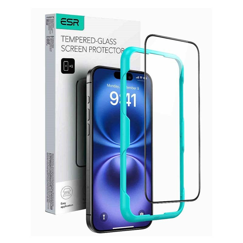 ESR Tempered-Glass Screen Protector Apple iPhone 16 Plus, Clear
