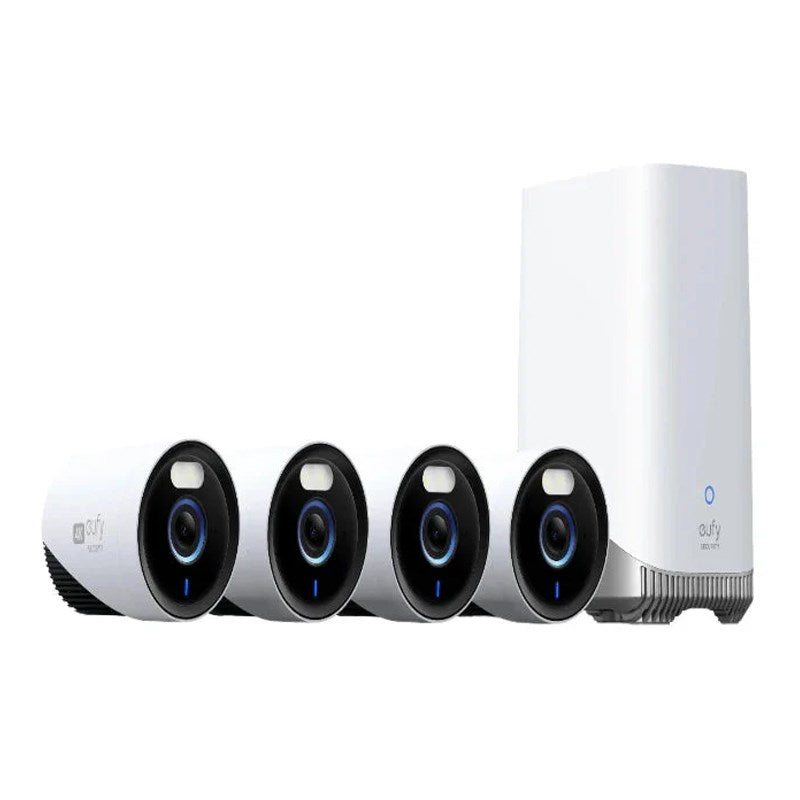 EufyCam E330 4K Professional (4 Camera Kit with 1 TB Storage) - White