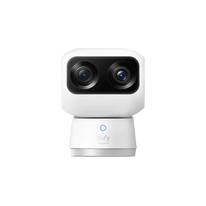Eufy Security Indoor Cam S350,Dual Cameras, 4K UHD Resolution Security Camera with 8x Zoom and 360° PTZ, Human/Pet AI,Dual-Band Wi-Fi 6, White