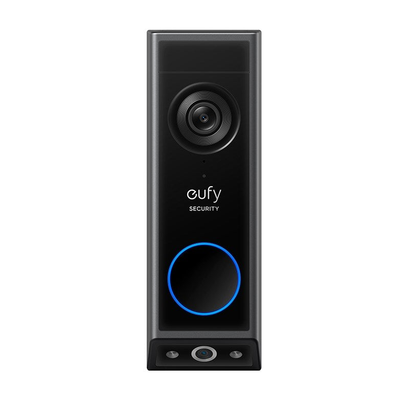 Eufy Video Doorbell E340 Kit With Chime 2K Dual Cameras - Black