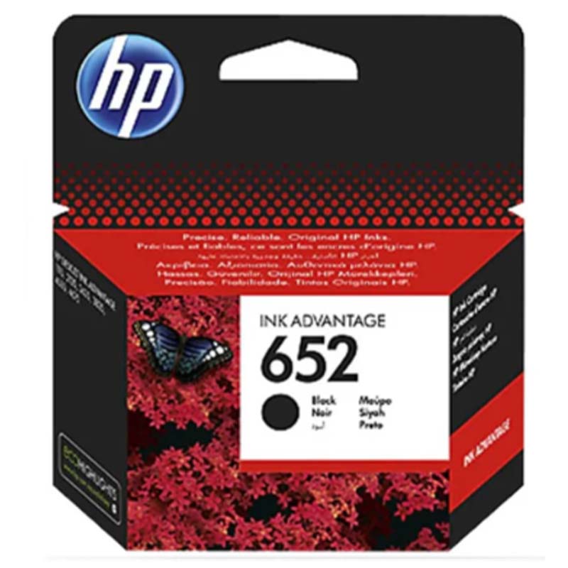 HP 652 Black Ink Advantage Cartridge