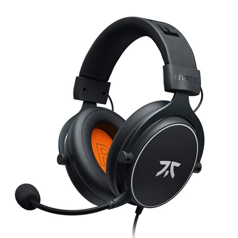 Fnatic React Gaming Headset for Esports with 53mm Drivers, Metal Frame, Precise Stereo Sound, Broadcaster Detachable Microphone