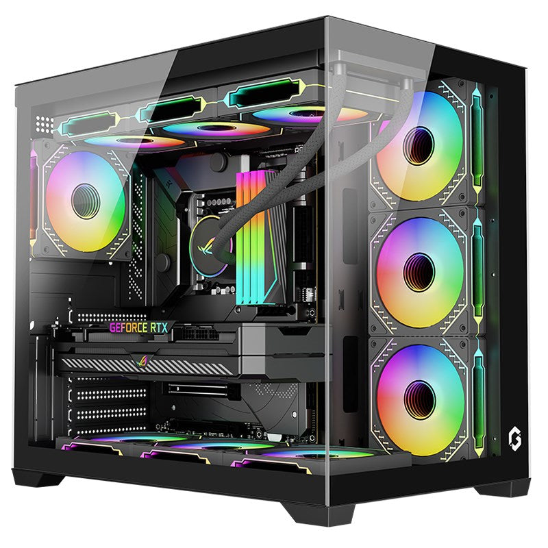 GAMEON Emperor Arctic VX Series Mid Tower Gaming Case - White