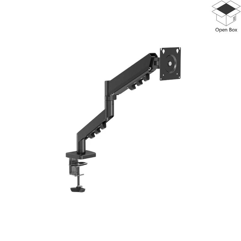 GAMEON GO-5550 Gas Mechanical Spring Dual Monitor Arm For Gaming And Office Use, 17" - 32", Flat Monitor Upto 9 kg & Curve Monitor Upto 9 kg - Sandy Black