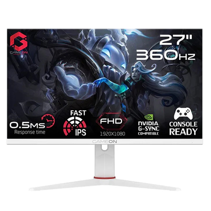 جيم اون GOA27FHD360IPS شاشة الألعاب ارتك برو مقاس 27 بوصة فل اتش دي, معدل تحديث 360 هرتز, معدل استجابة 0.5 مللي ثانية, منفذ اتش دي ام اي 2.1, اي بي اس سريع (تدعم بلاي ستيشن 5)