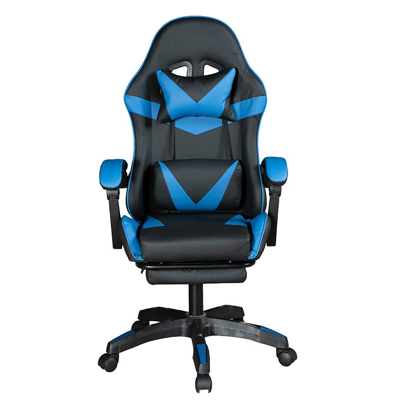 Gadgeton Imperial Series PVC Leather Gaming Chair With Footrest - Black/White