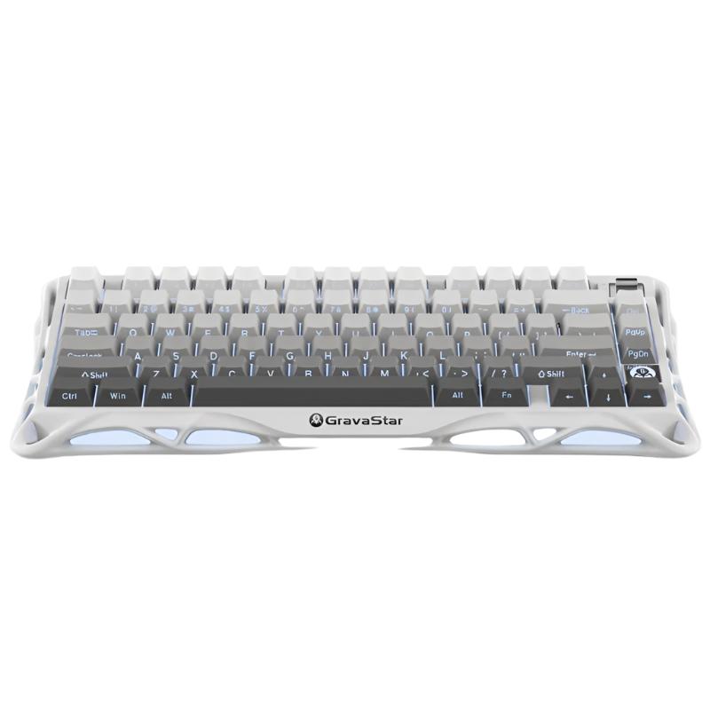 GravaStar Mercury K1 75% Wireless Mechanical Gaming Keyboard - Gradient White