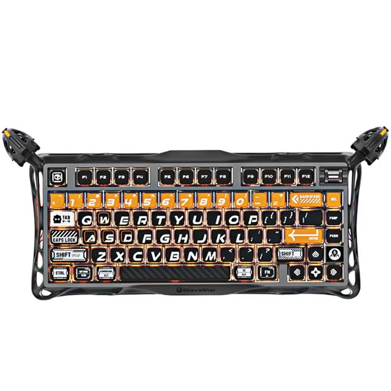GravaStar Mercury K1 Pro 75% Wireless Mechanical Gaming Keyboard - Galaxy Black