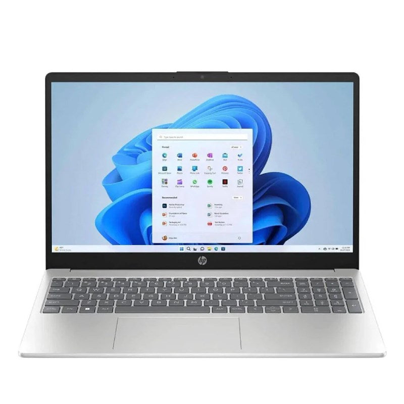 HP 15-FD0215DX, 15.6" FHD IPS Touch Display Laptop, Intel Core 5 120U Processor, 16 GB DDR5 RAM, 512 GB SSD, Intel Graphics, English Keyboard, Windows 11 Home, 1 Year Warranty - Natural Silver