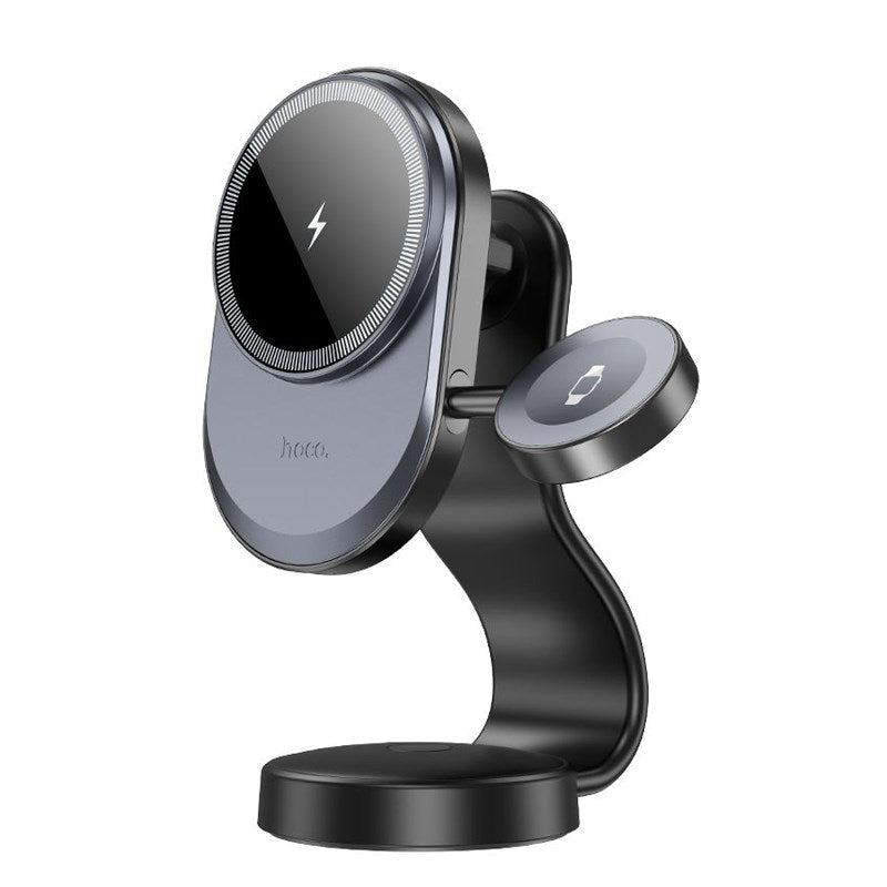 Hoco HW28 2 in 1 Wireless Car Charger for iPhone and Apple Watch