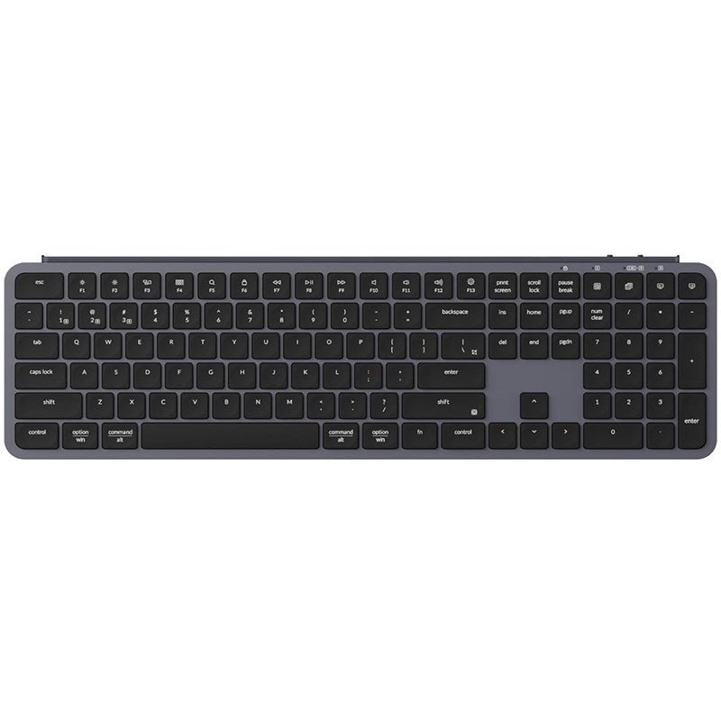 Keychron B6 Pro Full-Size Ultra-Slim Wireless ZMK Custom Keyboard for Windows & Mac - Space Grey