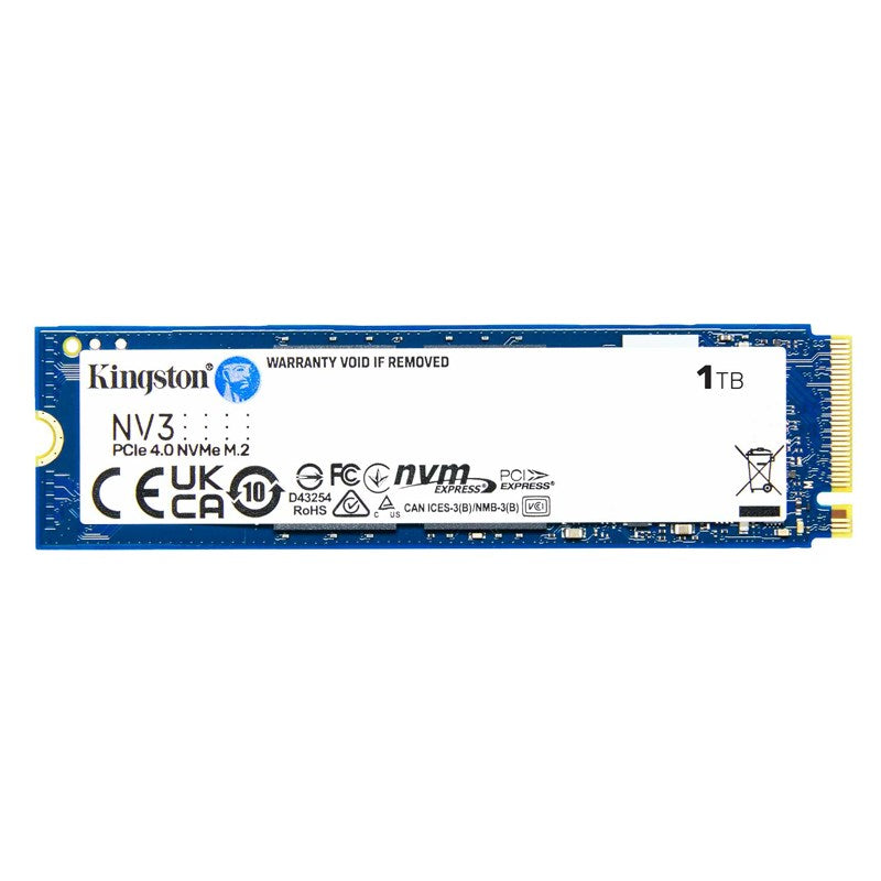 Kingston NV3 1 TB PCIe 4.0 x4, NVMe, M.2 2280 Internal SSD