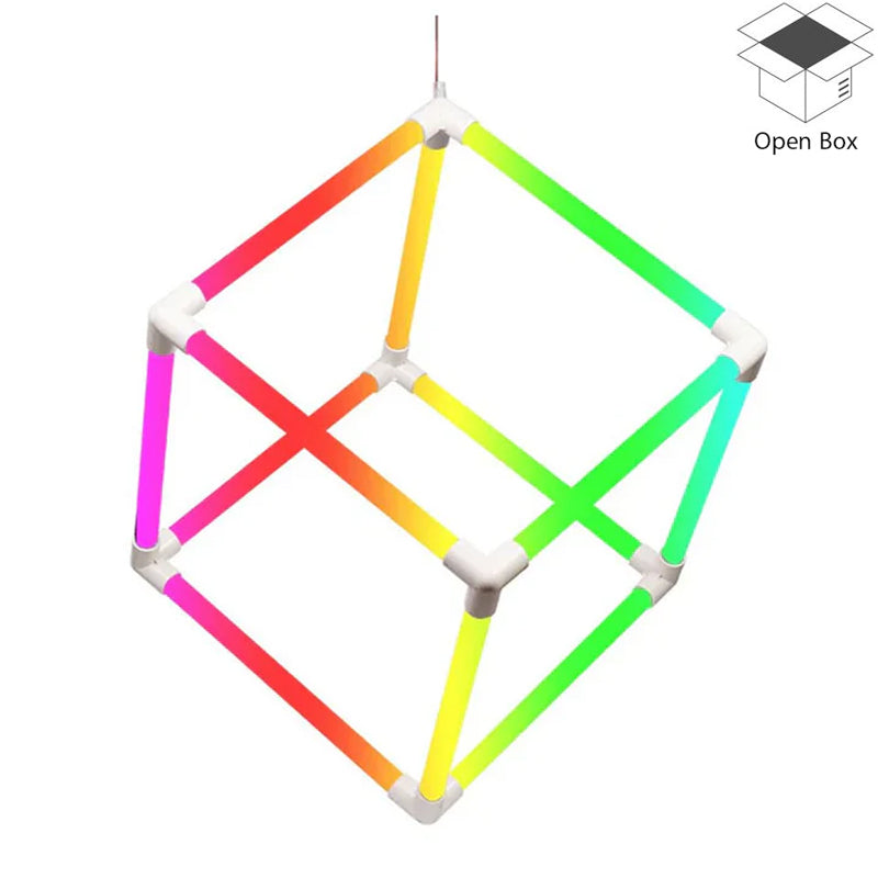 LED RGB Music Cubic Light with Remote Control - Open Box