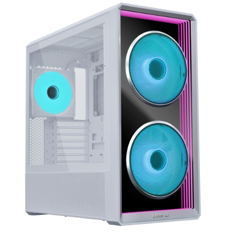 LIAN LI LANCOOL II Mesh RGB ATX Mid Tower Gaming PC Case - Snow White (3 ARGB Fans Included)