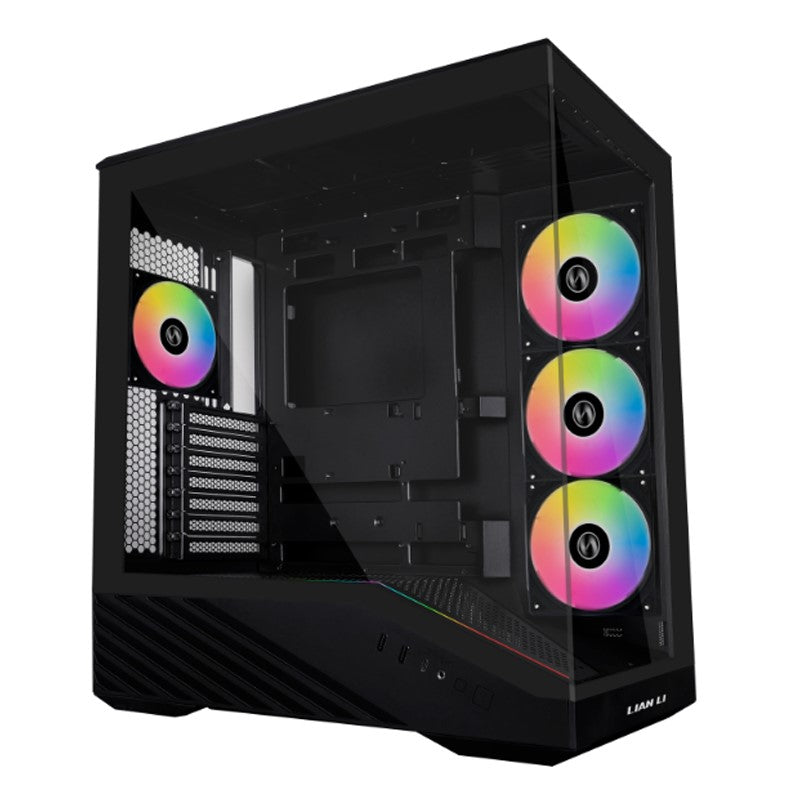 LIAN LI Vector V100 E-ATX Mid Tower Gaming Case - Black (4 ARGB Fans Included)