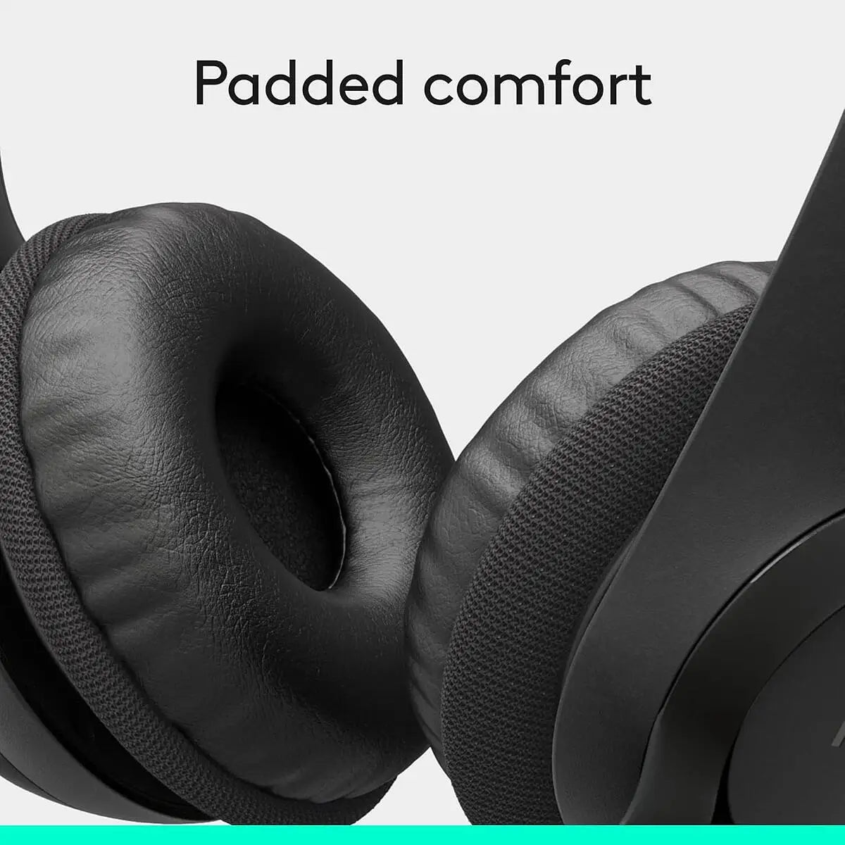 Logitech H390 Wired Headset for PC/Laptop, Stereo Headphones with Noise Cancelling Microphone, USB Type-A Interface, In-Line Controls, Works with Chromebook - Black