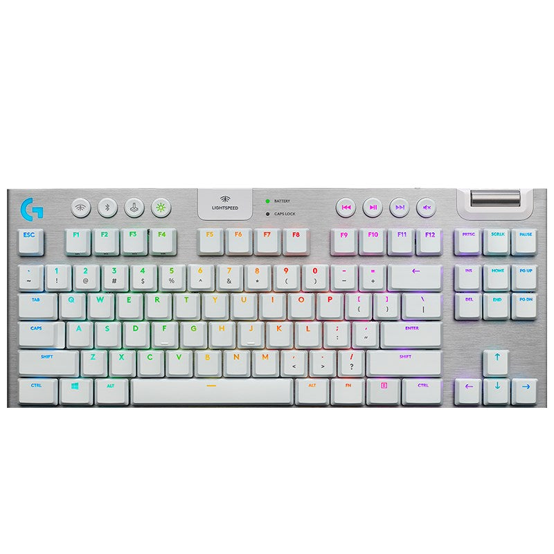 Logitech G915 X LIGHTSPEED TKL Wireless Gaming Keyboard - US INT'L - Tactile - White