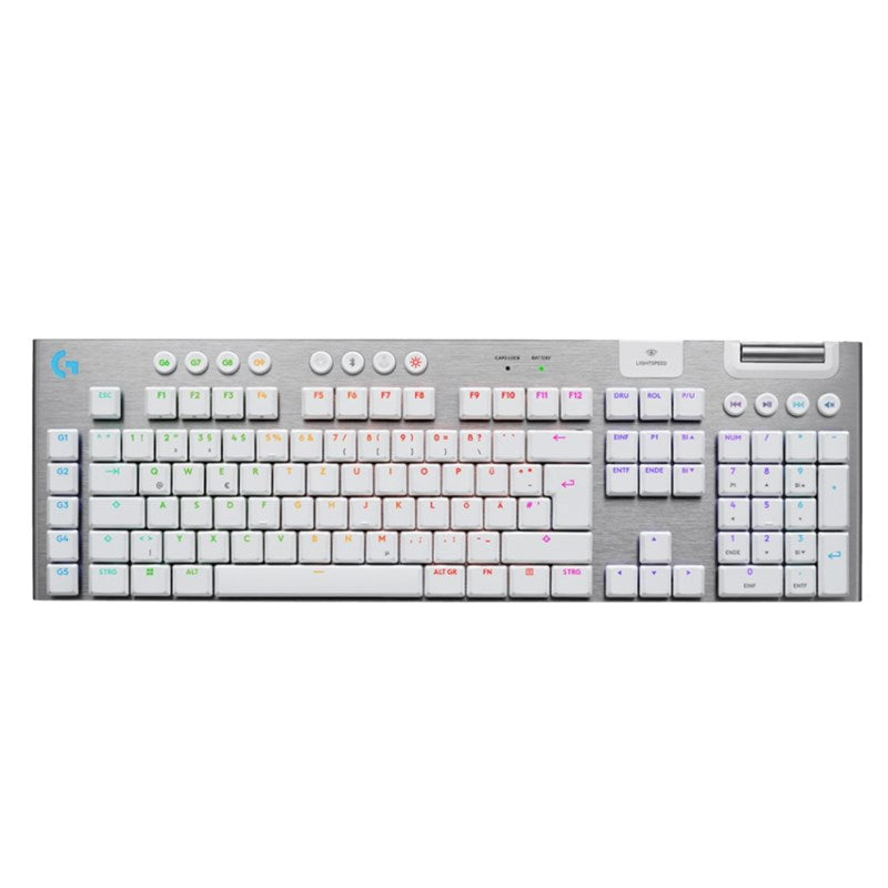 Logitech G915 X LIGHTSPEED Wireless Gaming Keyboard - US INT'L - Tactile - White