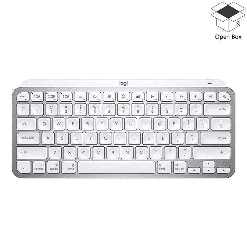 Logitech MX Keys Mini For Mac Wireless Illuminated Keyboard - English - Silver - Open Box