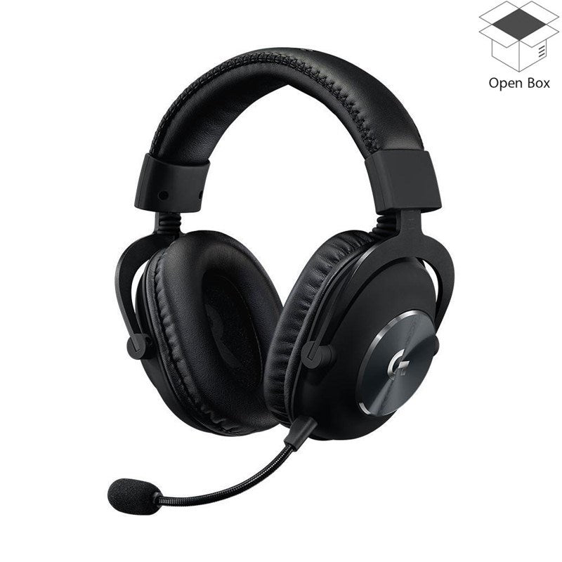 Logitech PRO X Wired Gaming Headset With Blue Voice Microphone - Black - Open Box