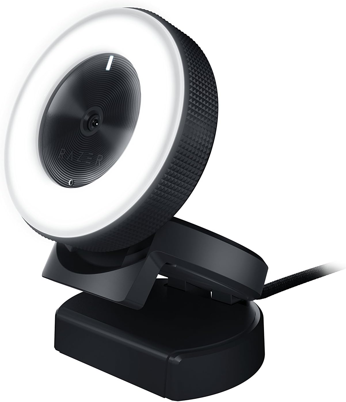Razer Kiyo Broadcasting and Streaming Camera with Multi-step Ring Light -Black