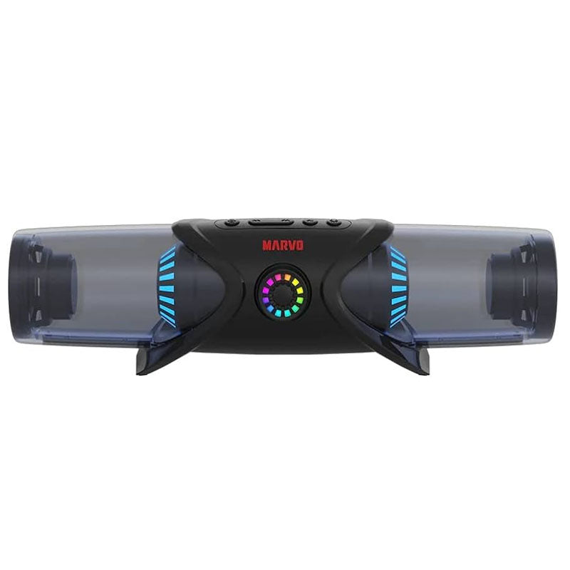 MARVO SG-100 Wireless 2.0 Soundbar RGB Gaming Speaker - Black