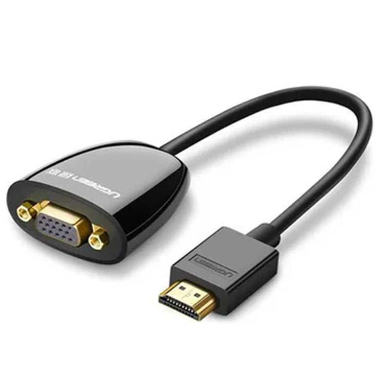 Ugreen HDMI to VGA Converter without Audio (Black), MM105