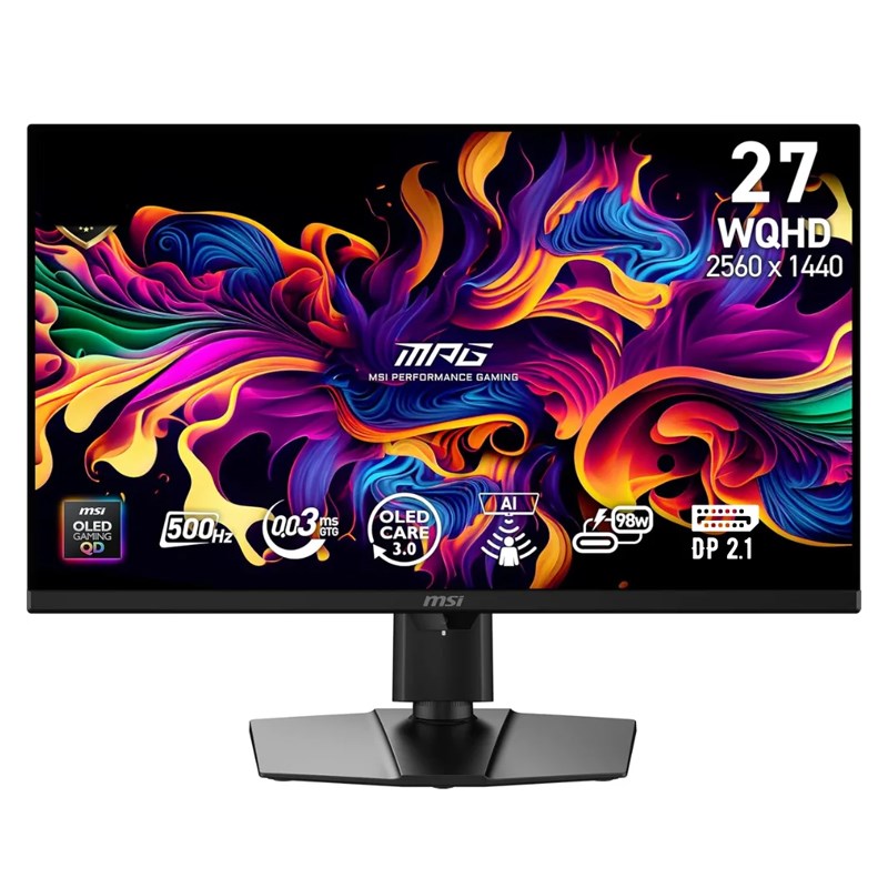 MSI MAG 272QPW QD-OLED X28 27" WQHD, 280Hz, 0.03ms, HDMI 2.1 Gaming Monitor - White