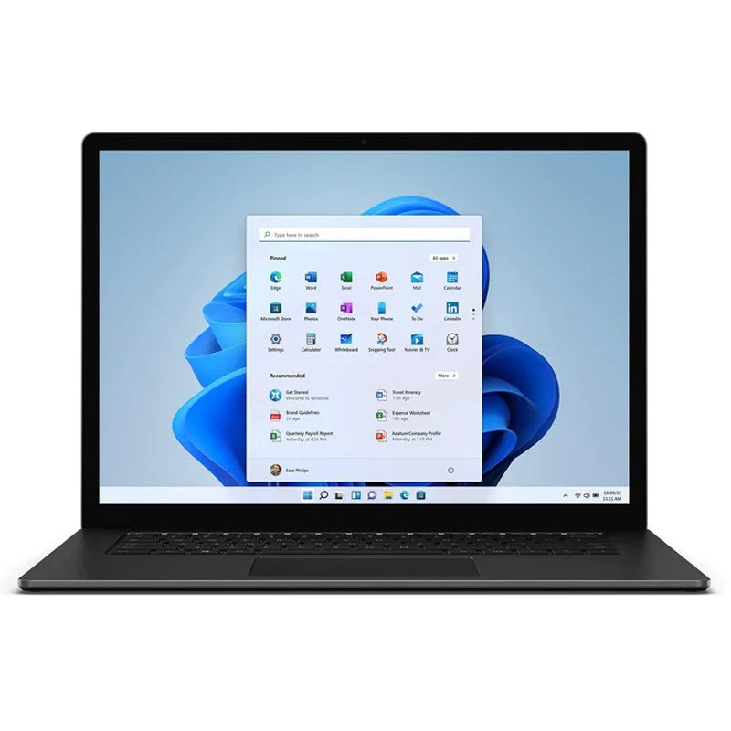 Microsoft Surface Laptop 5, 15” Display, Intel i7, RAM 8 GB, SSD 512 GB, Windows 11 Pro - Metal Black