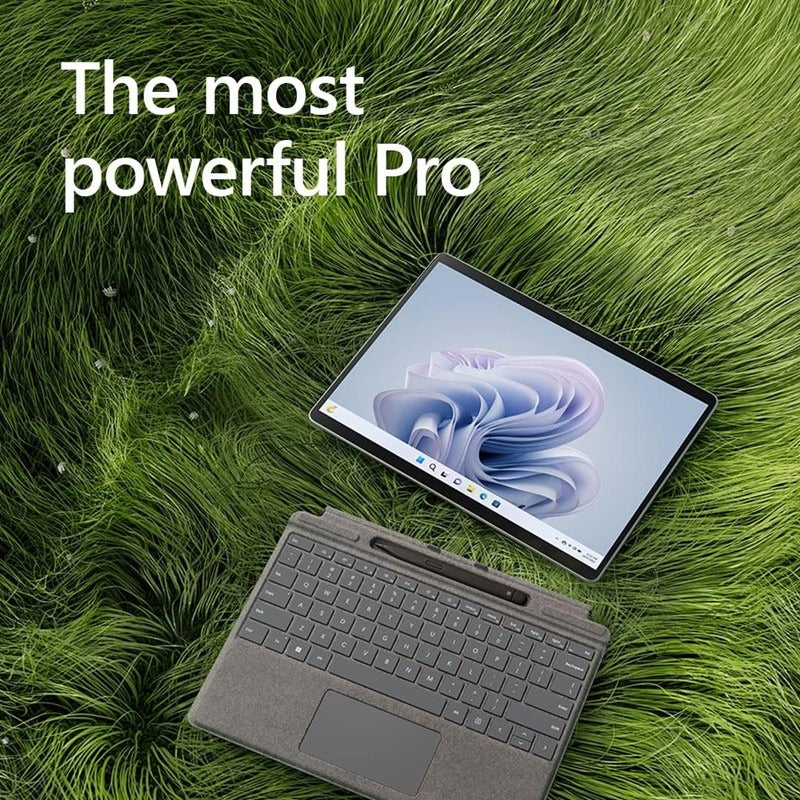 Microsoft Surface Pro 9, 13” PixelSense Flow Display, i7-1255U 12Th Generation, 16GB RAM, 1TB SSD Windows 11 / Platimum (Keyboard Sold Separately)