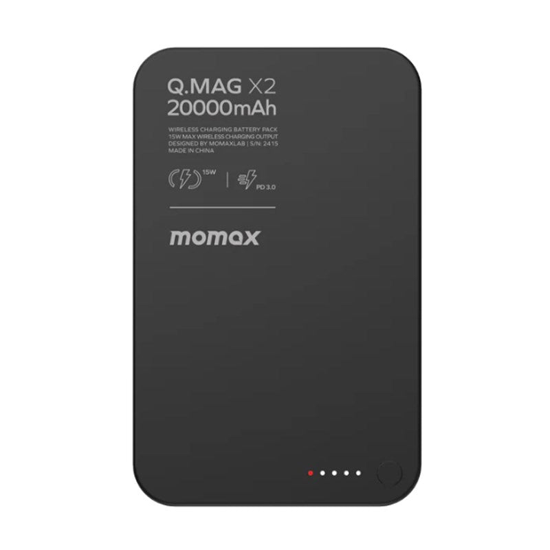 Momax Q.Mag X2 35 Watts 20000mAh Wireless Battery Pack, Black