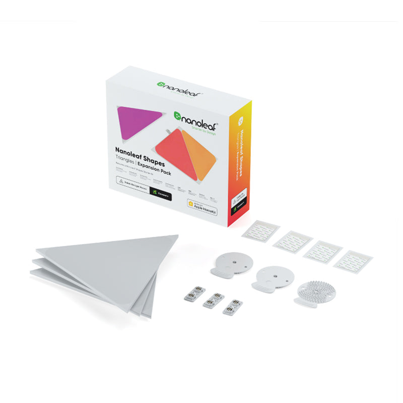 Nanoleaf Shapes Triangles Expansion Pack 3 Light Panels (Panels Only) - White