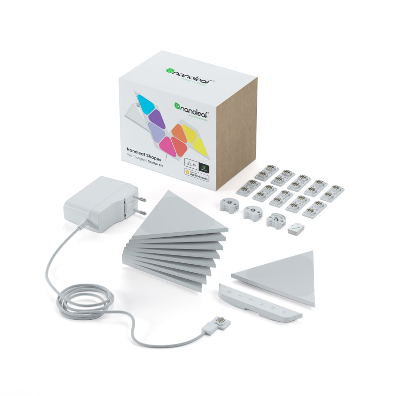 Nanoleaf Shapes Mini Triangles Starter Kit 9 Light Panels - White