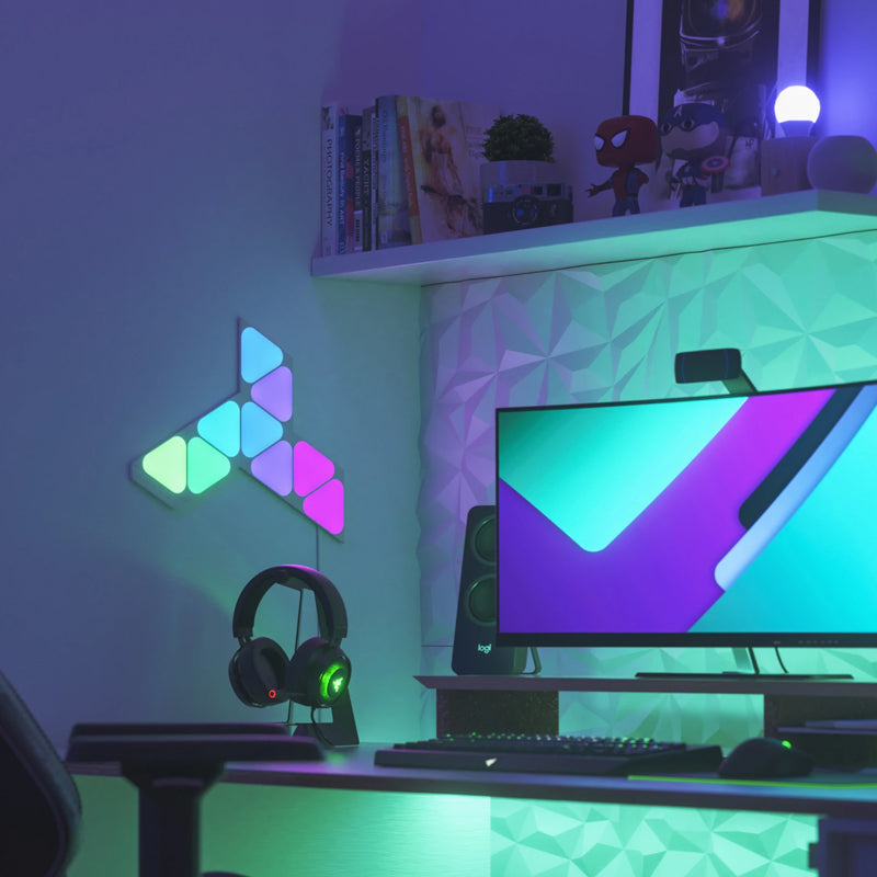 Nanoleaf Shapes Mini Triangles Starter Kit 9 Light Panels - White