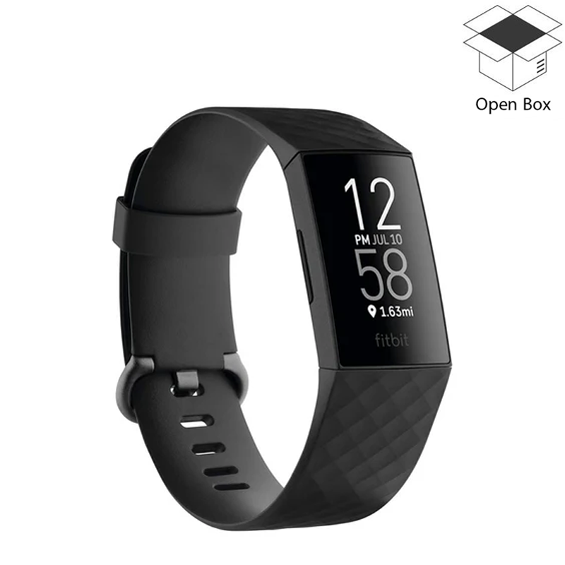 Fitbit Charge 4 Fitness and Activity Tracker with Built-in GPS - Black - Open Box