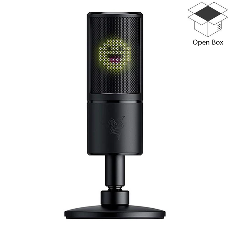 Razer Seiren Emote USB Condenser Streaming Microphone compatible with Twitch/Streamlabs/XSplit/Mixer - Open Box