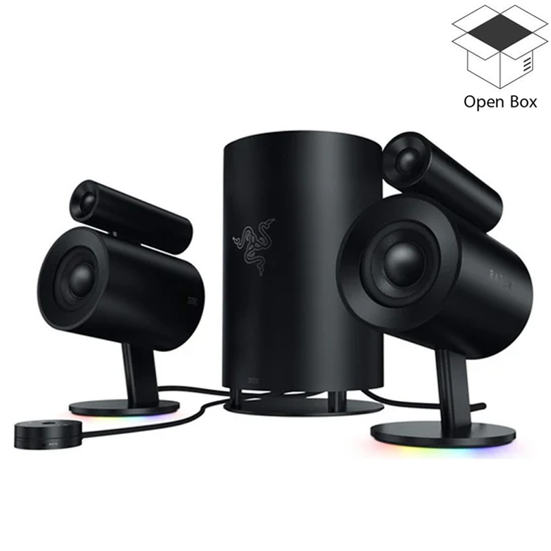 Razer Nommo Pro- Thx Certified Premium Audio - Dolby Virtual Surround Sound - Downward Firing Subwoofer PC Gaming Speakers - Open Box