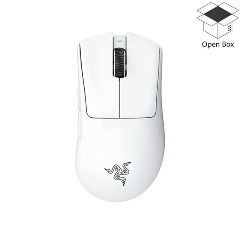 Razer DeathAdder V3 Pro Ultra-lightweight Wireless Ergonomic Esports Mouse Classic Base - White - Open Box