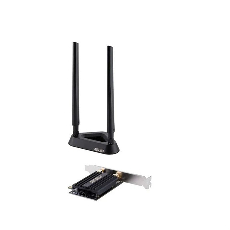 ايسوس AX3000 محول PCI-E WiFi 6 802.11ax مزدوج النطاق مع هوائيين خارجيين