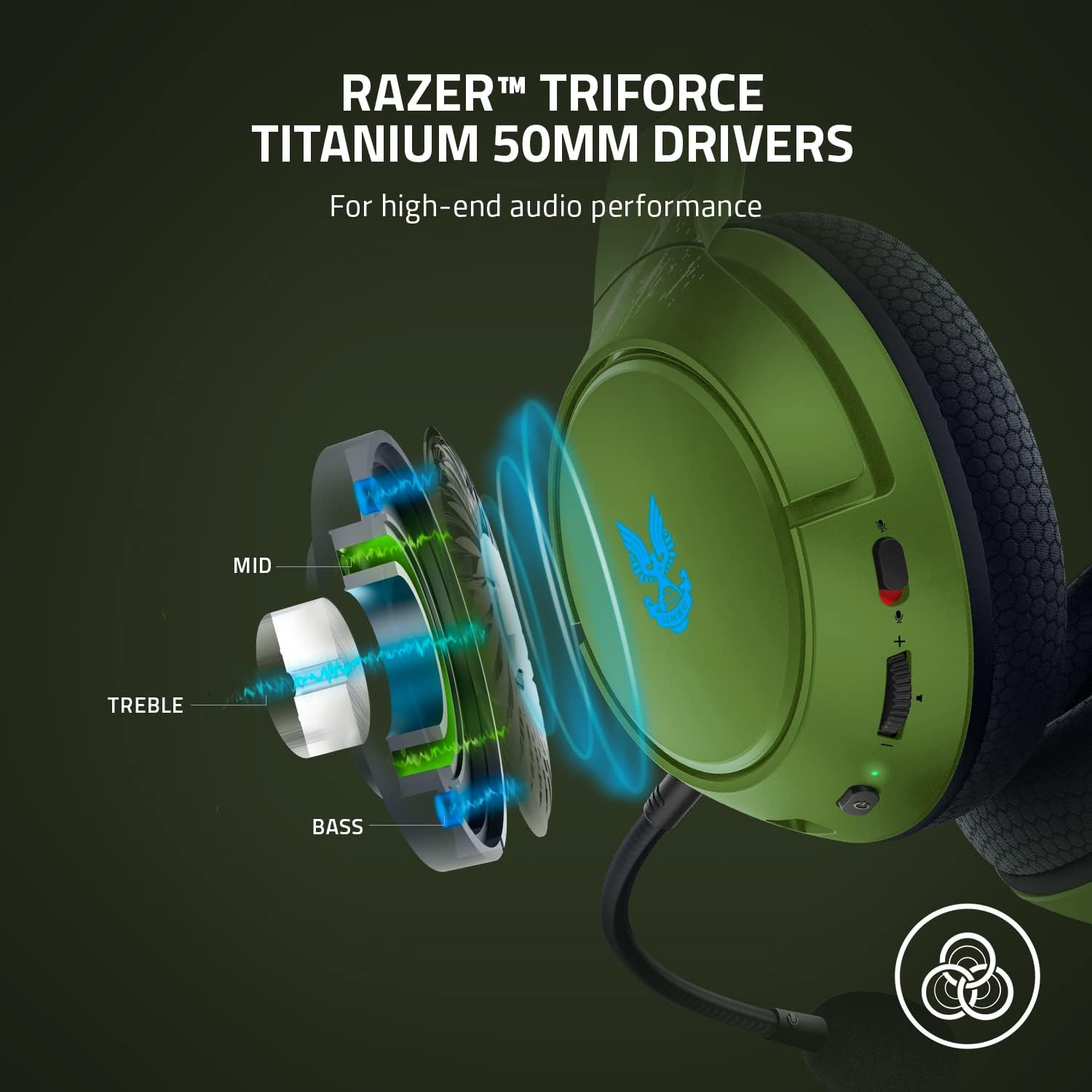 Razer Kaira Pro Wireless Gaming Headset for Xbox Series X/S - Halo Infinite
