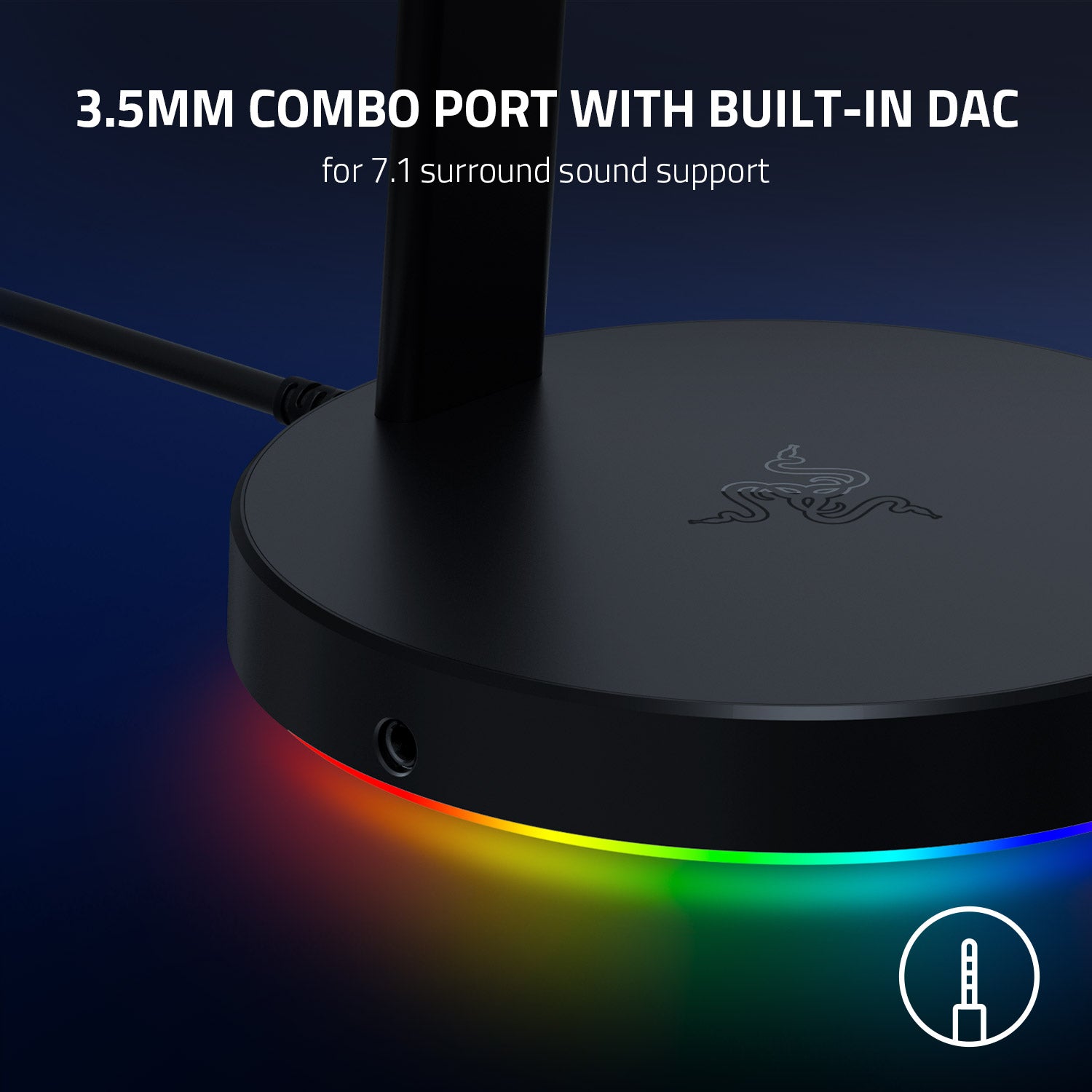 Razer Base Station V2 Chroma Gaming Headset Stand USB Hub