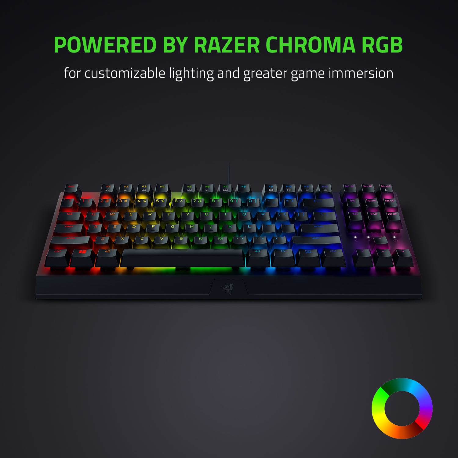 Razer BlackWidow V3 Tenkeyless Mechanical Wired Gaming Keyboard - Black