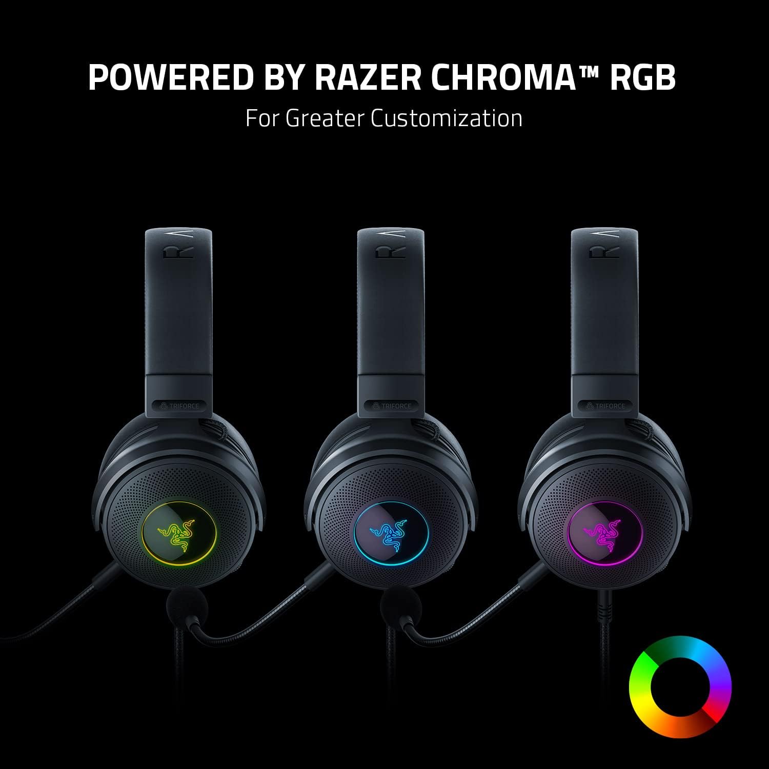 Razer Kraken V3 Wired USB Gaming Headset,THX Spatial Audio - Black