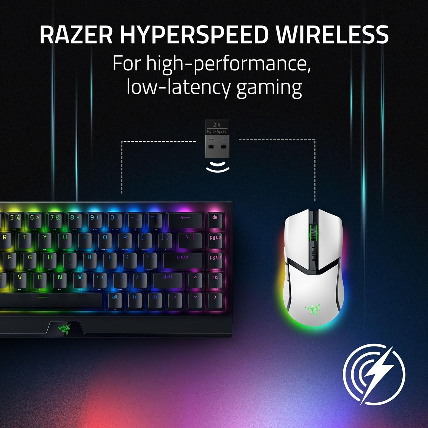 Razer Cobra Pro Customizable Wireless Gaming Mouse with Razer Chroma RGB - White