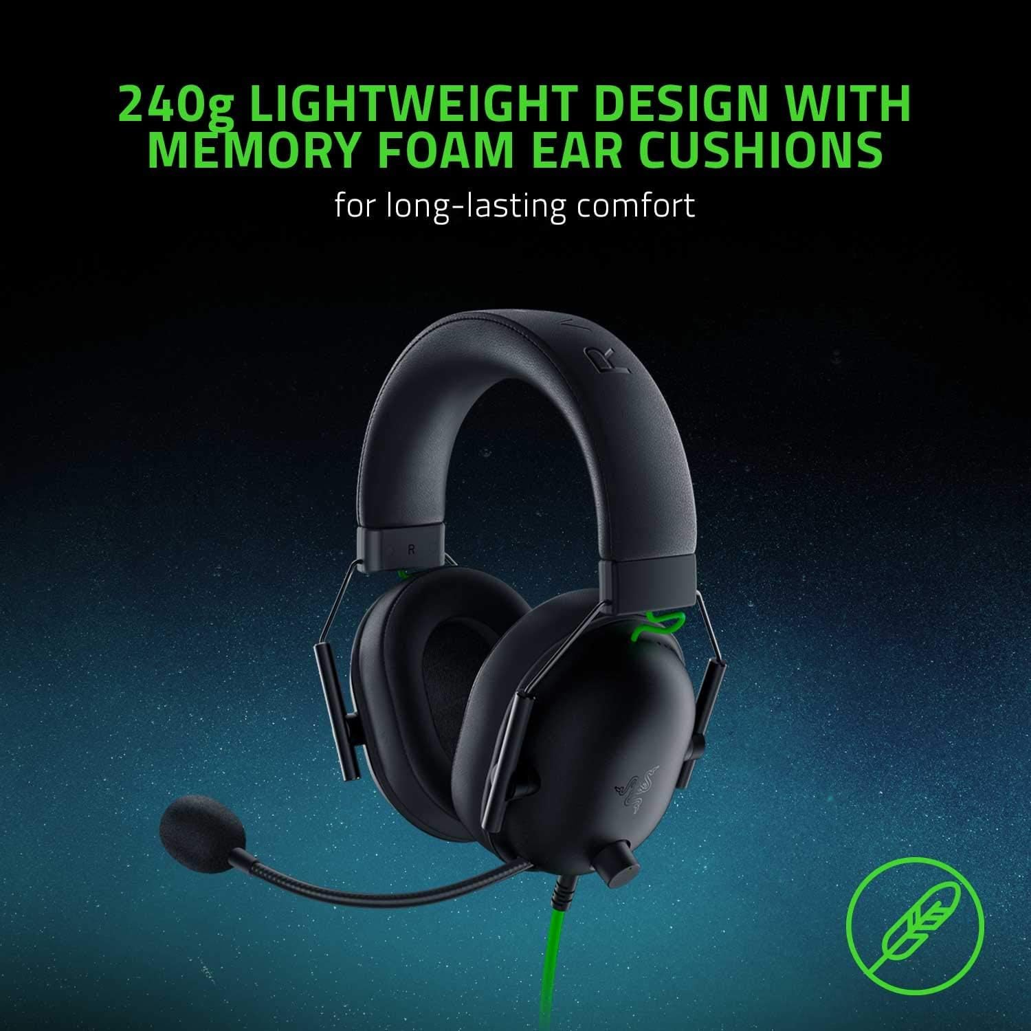 Razer BlackShark V2 X Multi-Platform Wired Esports Gaming Headset - Black