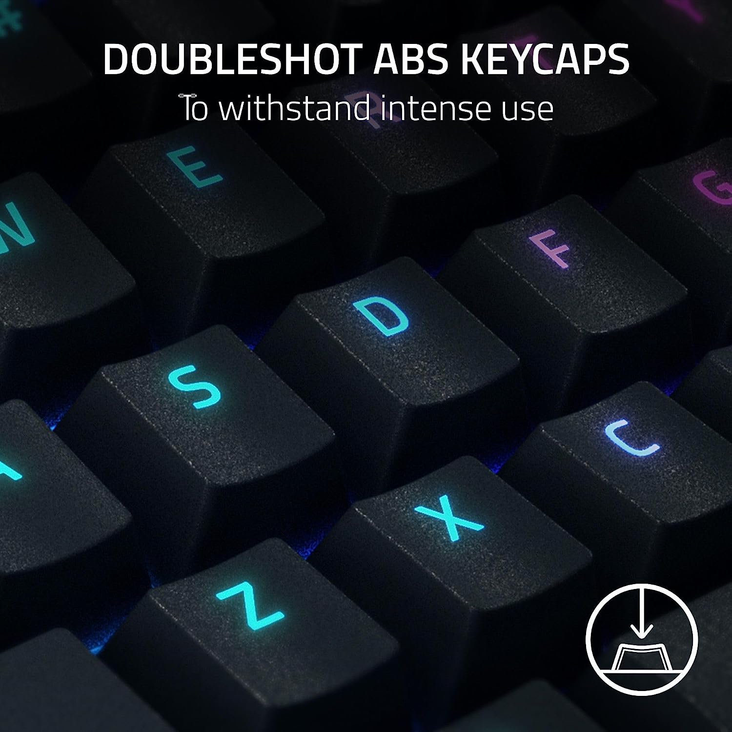 Razer BlackWidow V4 Wired Mechanical Gaming Keyboard with Razer Chroma RGB (Green Switch) - Black