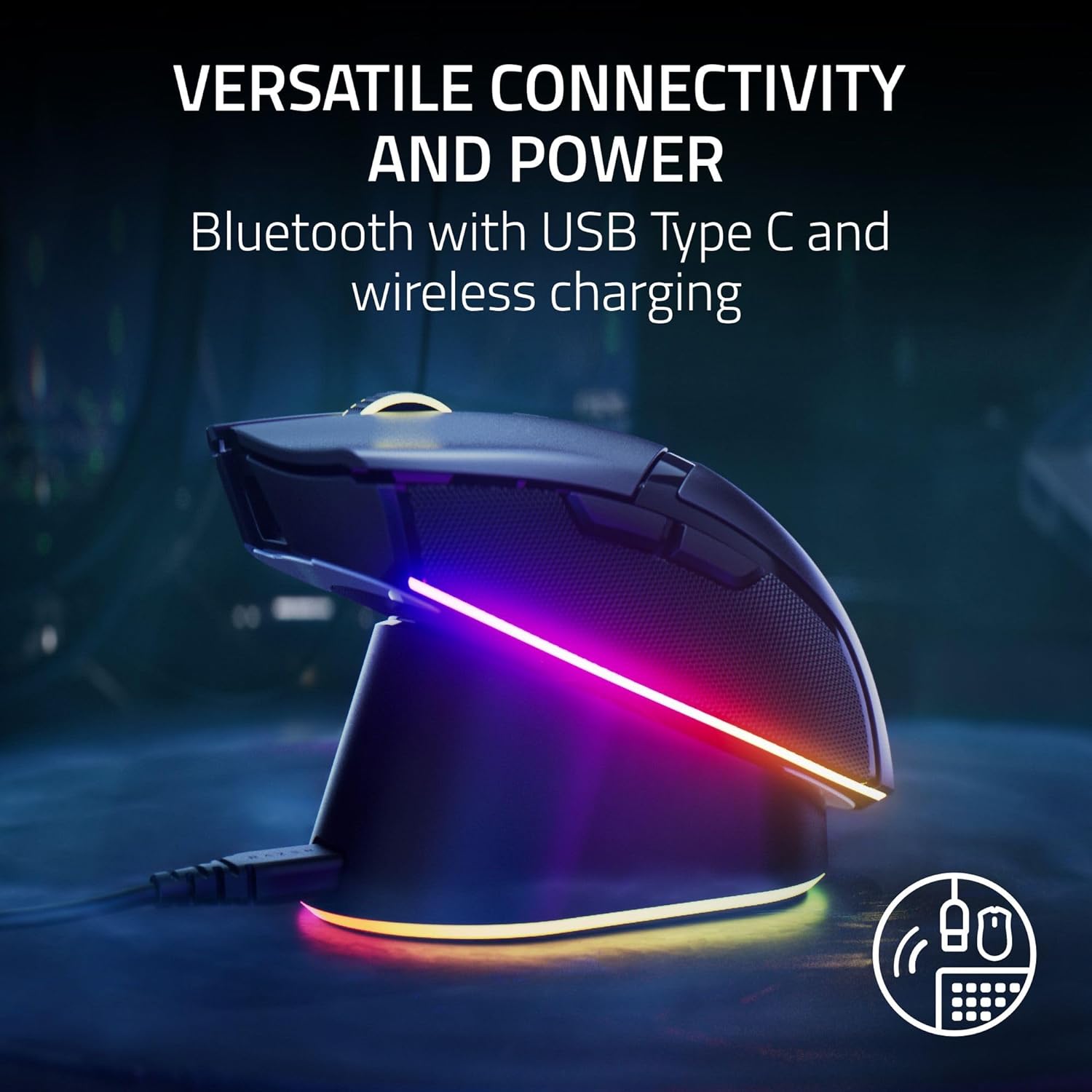 Razer Cobra Pro Customizable Wireless Gaming Mouse with Razer Chroma RGB - White