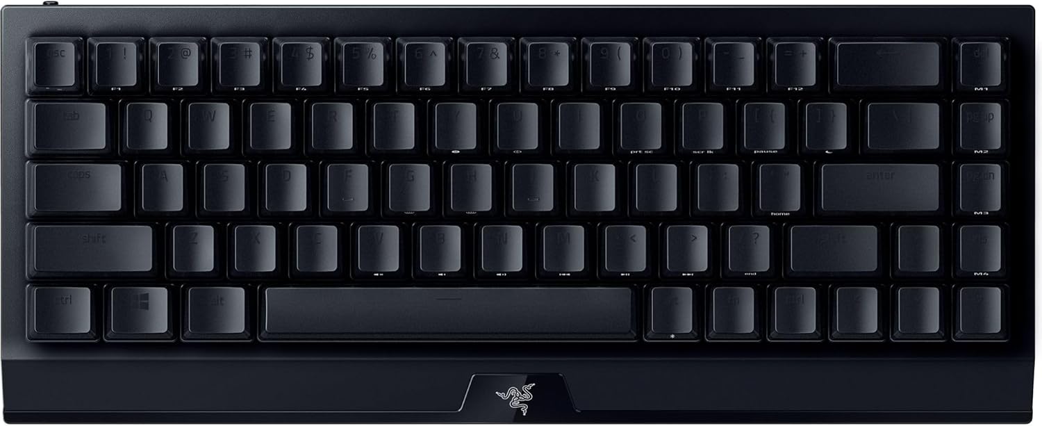 Razer BlackWidow V3 Mini HyperSpeed Wireless 65% Mechanical (Green Switches) RGB Gaming Keyboard, US Layput - Black